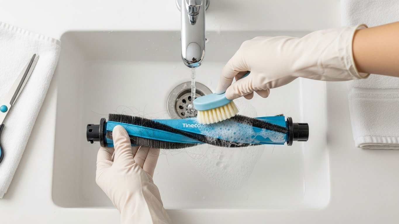 How to Clean Tineco Roller